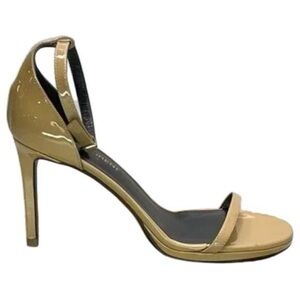 NEW STUART WEITZMAN Women’s Jane Sandal Heels Size 6W High Heel Nude Beige